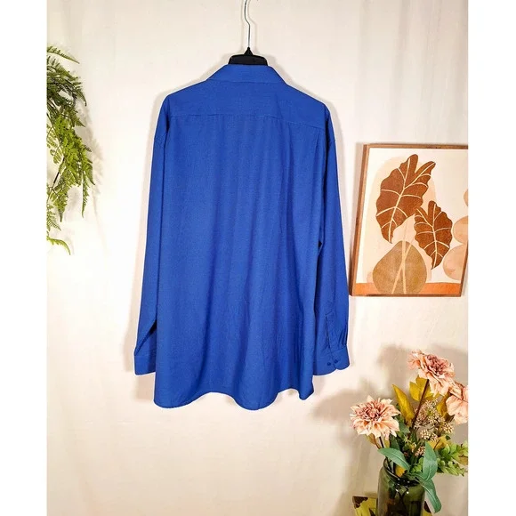 Shaquille O'Neal Big Fit Men's Button-Up Long-Sleeved Shirt XL Stretch - Picture 2 of 5